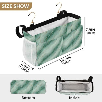 Bedside Storage Organizer Caddy Hanging Bed Rail Bag for Bedroom Dorm Hospital