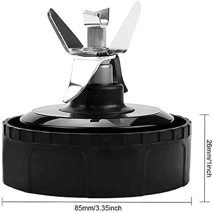Ninja Blender Replacement 6 Fins Blade - Compatible with BL660, BL770, BL771, BL780 | 16 oz Cup