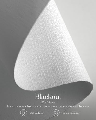 Graywind Custom White Textured Sliding Door Blinds - 153 Inch Blackout Panel