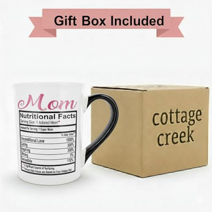 Funny Mom Nutrition Facts Mug - 16oz Coffee Cup for Mother's Day Gift