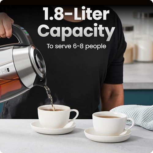 Electric Kettle 1.8L with Temperature Control, Keep Warm & Tea Infuser