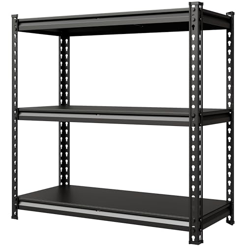 Heavy Duty Steel Garage Storage Shelves - 36 Inch Wide, Adjustable, 1500 Lbs Capacity