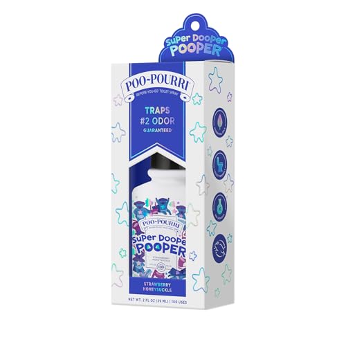 Baby-Pourri Super Dooper Pooper Odor Freshener Spray, 2 Fl Oz - Strawberry and Honeysuckle