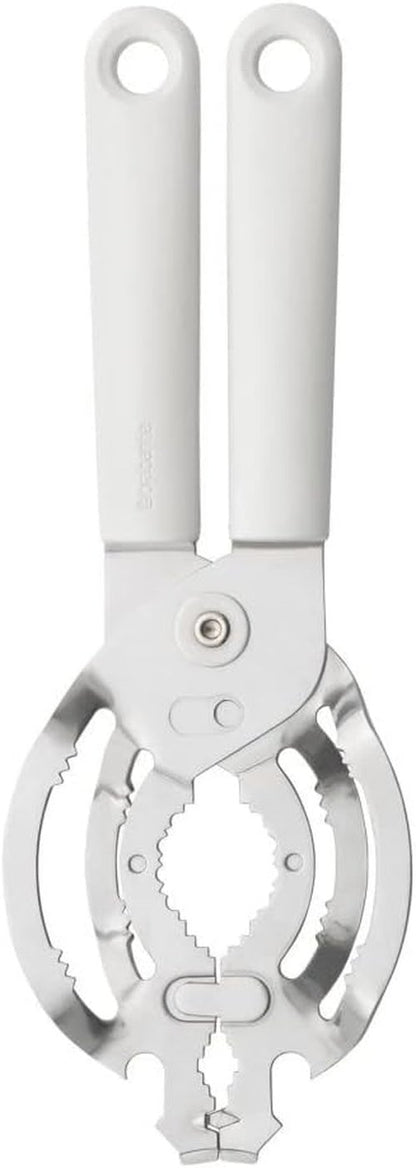 Brabantia Tasty+ Universal Can & Bottle Opener - Easy Grip Design for All Cap Sizes | Light Grey