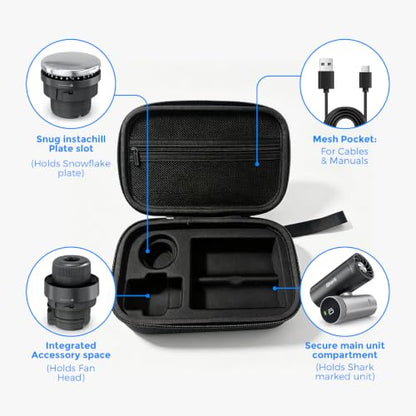 Hard Carrying Case for Shark Chill Pill Fan - Bag-Black Variation