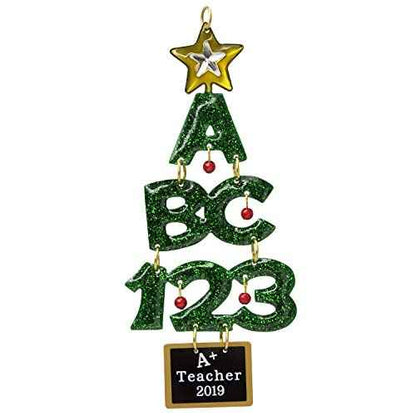 Hallmark Keepsake Christmas 2019 Year Dated A+ A+ School Teacher Ornament, Metal,