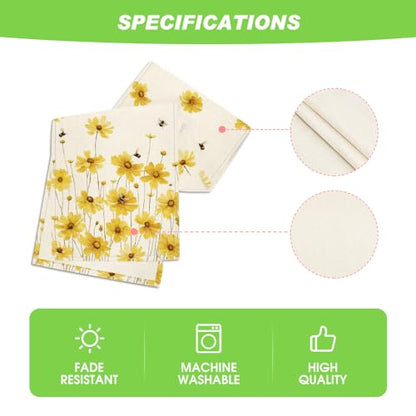 Yellow Flowers Bees Spring Table Runner 13x48 Inches Home Decor - Variation of THIS listing