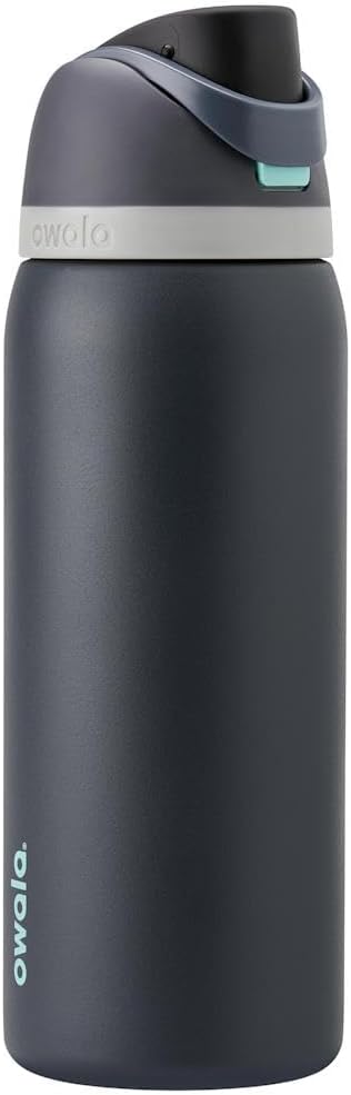 Owala FreeSip Insulated Stainless Steel Water Bottle - 32 oz BPA-Free | Perfect for Sports, Travel & School - Foggy Tide