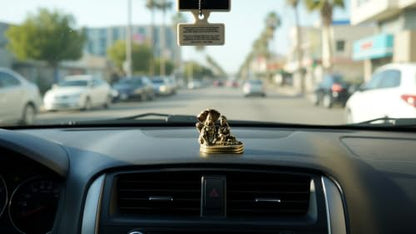 Lakshmi Narayan on Sheshnag Brass Statue for Car Dashboard & Home Decor – Divine Vishnu & Lakshmi Figurine – Variation: Lakshmi Narayan