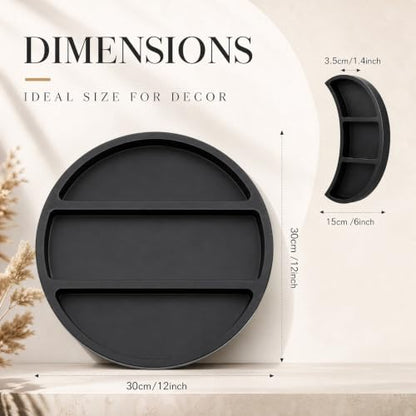 Moon Shelf Set Black Pine Crescent Wall Shelves for Crystals & Decor