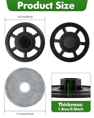 Mop Pads & Bracket Replacement Parts for iRobot Roomba 415X Plus 415, Color A