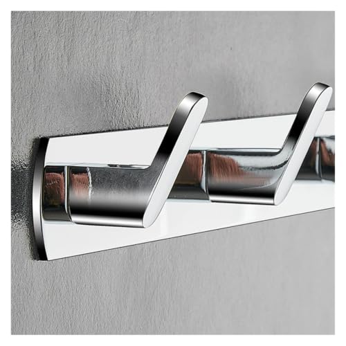 Chrome Wall Hook with 5 Hooks for Bathroom & Kitchen
