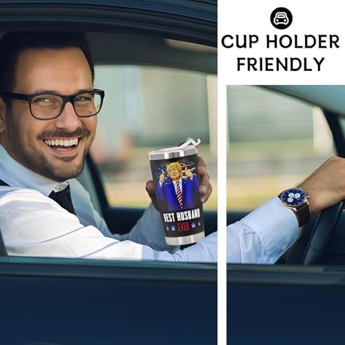 Modern Funny Gift Set for Husband - Stainless Steel Mug & Card Box