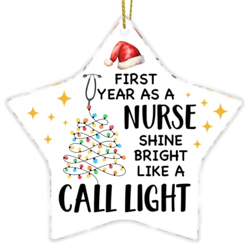 Funny Nurse Christmas Ornament Gift for Nurse Practitioner RN Nursing Student - Nurse 2 Variation