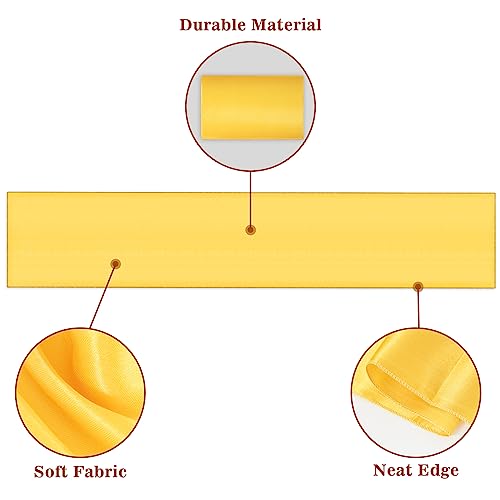 Black and Gold Disposable Plastic Table Cloth & Satin Table Runner Set - 24 Pack