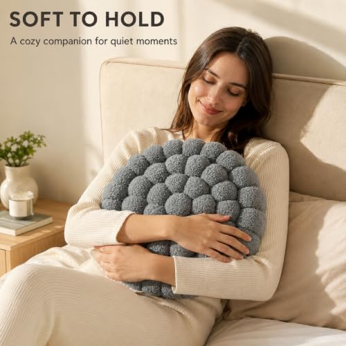 Dark Gray Ins-Style Bun Floor Cushion Lumbar Pillow Backrest Pad - Modern Decor