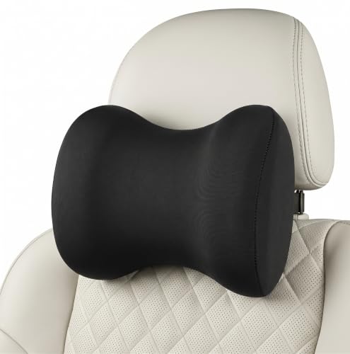 Memory Foam Car Neck Pillow - Black Soft, Pack of 1