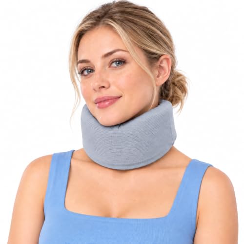 Adjustable Neck Pillow with Memory Foam Support, M (15.75-18.50 in Fit)