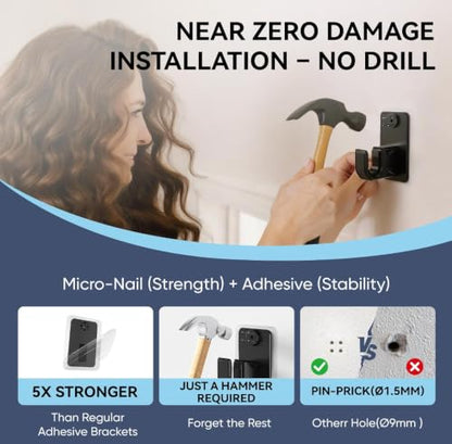 No-Drill Curtain Rod for Windows White 6 Pack Adjustable & Rent-Friendly