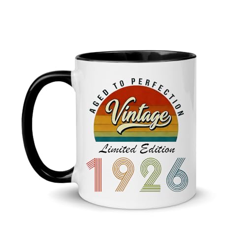 Vintage 1926 Ceramic Coffee Mug 11oz - 100th Birthday Gift for Men Women