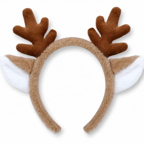 Deer Antlers Headband for Costumes Reindeer Woodland Animal Accessory