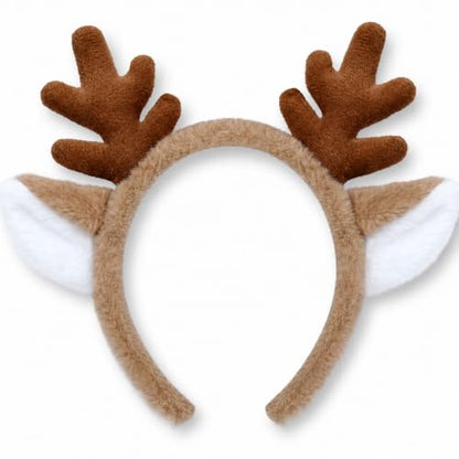 Deer Antlers Headband for Costumes Reindeer Woodland Animal Accessory