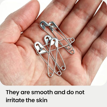 Heavy Duty Safety Pins 350 Pack Assorted Sizes for Clothing Repair and Crafts