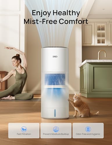 Large Room Evaporative Humidifier 10L Tank for Up to 1000 sq ft | Smart Control