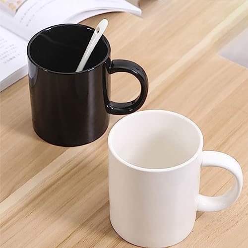 Black Up Yours Middle Finger Mug - Funny Ceramic Coffee Cup - Novelty Gag Gift