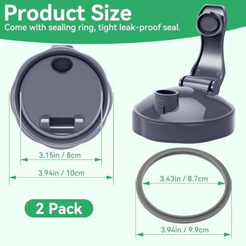 2 Pack Flip Top Travel Lids for NutriBullet Blender Cups 600W 900W Replacement