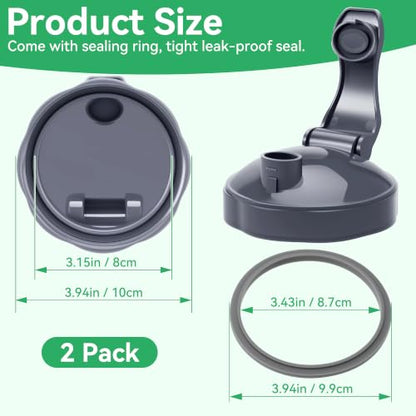 2 Pack Flip Top Travel Lids for NutriBullet Blender Cups 600W 900W Replacement
