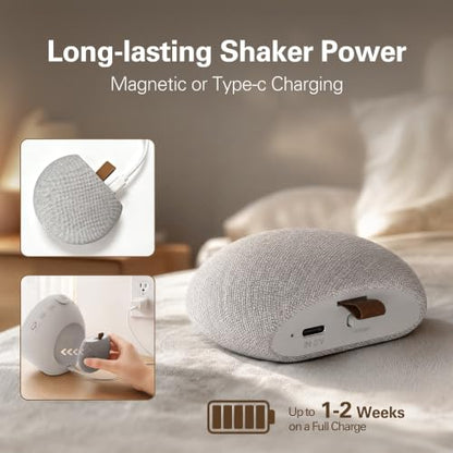 Heavy Sleepers Alarm Clock with Wireless Bed Shaker & 116dB Sound