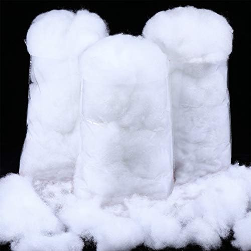 Shappy Christmas Fake Snow Decoration - 10.58 Ounce Fluffy White Cloud Fiber for Indoor Decor | Winter Craft