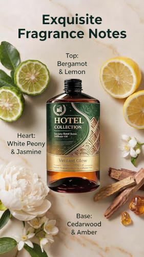 Large Hotel Diffuser Oil - Inspired by Paris Hotel Scent 500ml - Verdant Glow