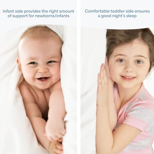 Dream On Me 2-in-1 Full-Size Crib & Toddler Mattress Grey Safari