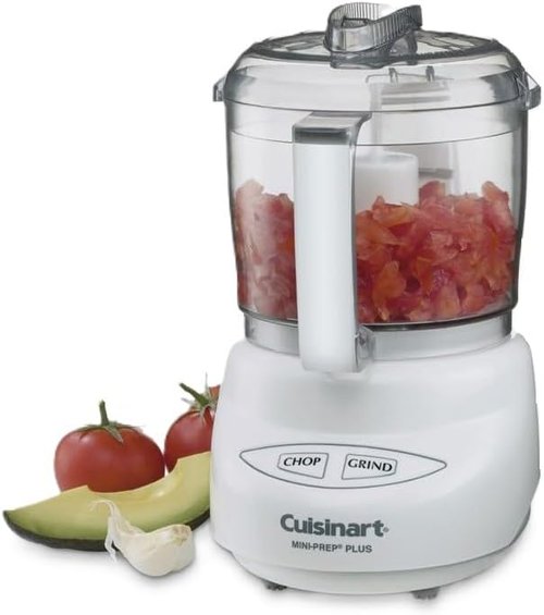 Cuisinart Mini-Prep Plus Food Processor - 24-Ounce Bowl for Chopping Herbs, Vegetables & Cheese | White