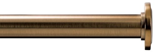 Ivilon Tension Curtain Rod - Spring Tension Rod for Windows or Shower, 24 to 36 Inch. Warm Gold
