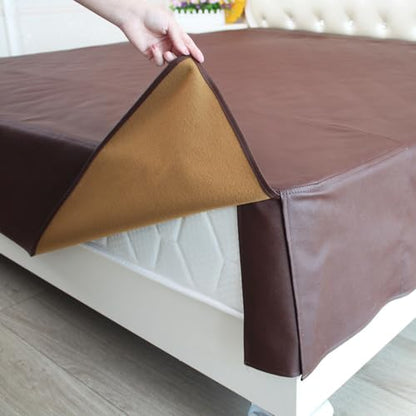 Waterproof Leather Mattress Protector - Custom Sizes, Easy Wipe Clean
