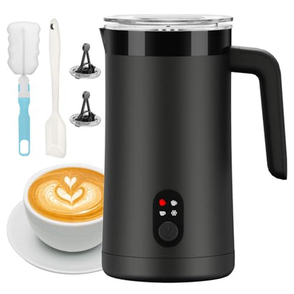 Electric Milk Frother 13.5oz Large Capacity Foam Maker Black - Multifunctional