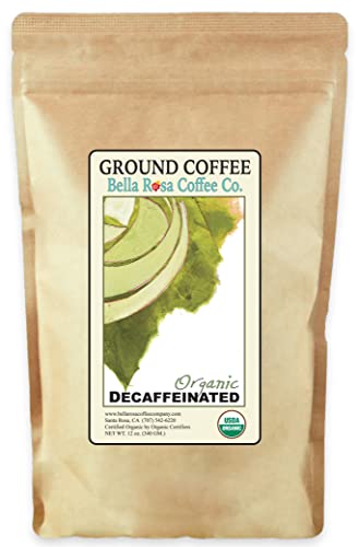 Organic Decaf, 12 oz. Fresh Ground Coffee, Dark Roast, 1 Bag