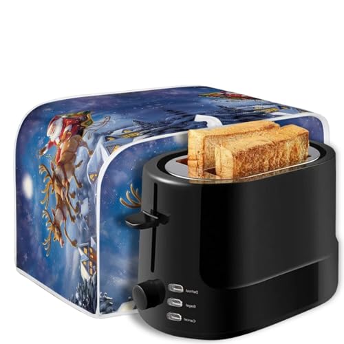 Christmas Santa Claus Toaster Cover 2 Slice - Small Kitchen Appliance Dust Cover
