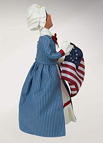 Betsy Ross Caroler Figurine - Handcrafted American Christmas Decor