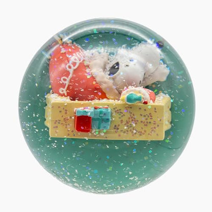 Musical Water Globe with Snoopy Fireplace Holiday Decor - 100MM