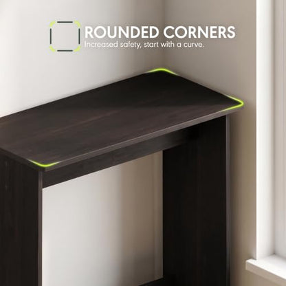 Furinno Simplistic 31-Inch Computer Desk - Small Office Desk Black Espresso