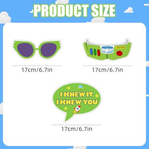 25pcs Birthday Party Photo Booth Props Kit with Frame and Accessories