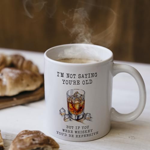 Funny Whiskey Mug - Whiskey Lovers Gift Ceramic Coffee Cup 11oz - Variation of THIS listing