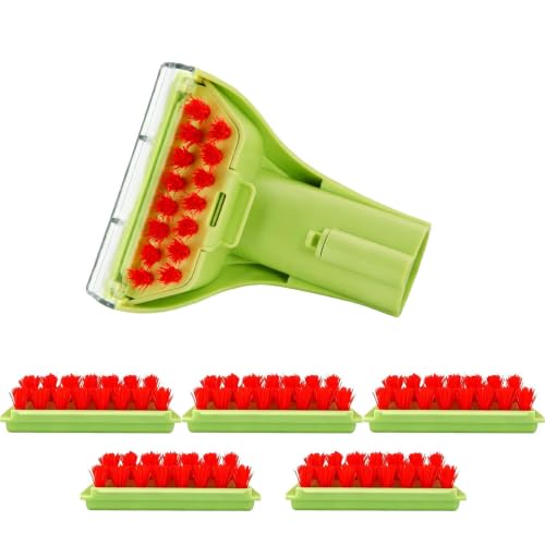 4-Inch Tough Stain Brush Tool Set for Bissell Little Green Mini - Replacement Nozzle + Brush Inserts