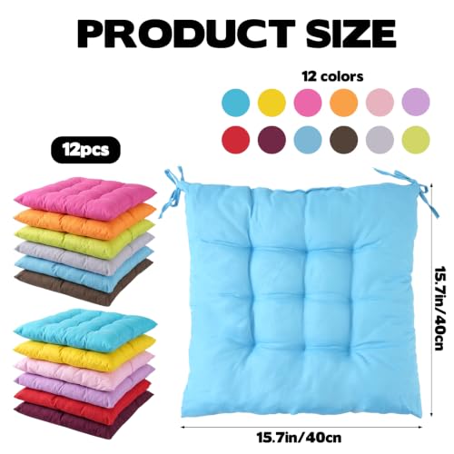 15.7 Inch Floor Cushions Set for Classroom and Home Seating - Meditation, Yoga, Lounge