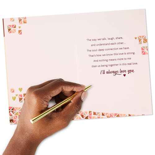 Hallmark Mahogany Valentine's Day Card (I'll Always Love You) for Anniversary, Romantic Birthday, Everyday Love, Sweetest Day