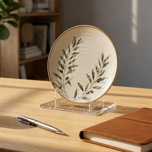 4 Inch Clear Acrylic Book Stand - Desktop Display Easel for Books & Decor - Variation of S 6 × 5.5 × 4 in